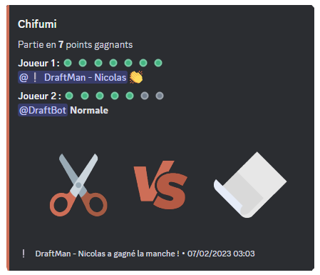 Aperçu du jeu "Chifumi"