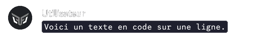 Aperçu d'un code en ligne