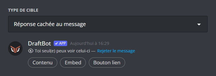 Vous pouvez rédiger votre message ici.