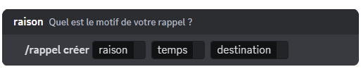 Aperçu de la commande