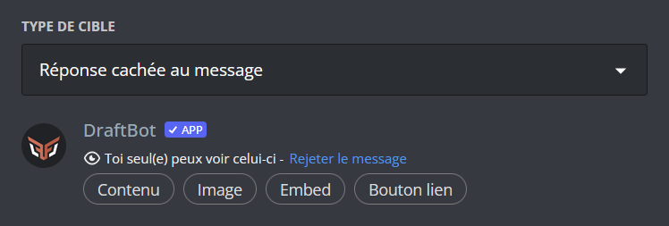 Vous pouvez rédiger votre message ici.