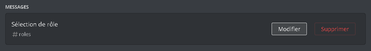 Modifier un rôle-réaction